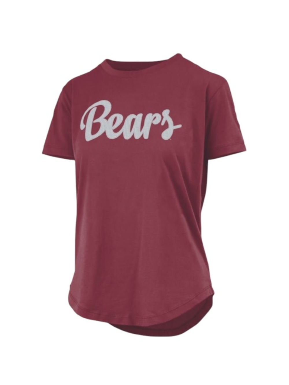 NWT Pressbox Missouri State Bears Maroon Script Sequins Short Sleeve T-Shirt S